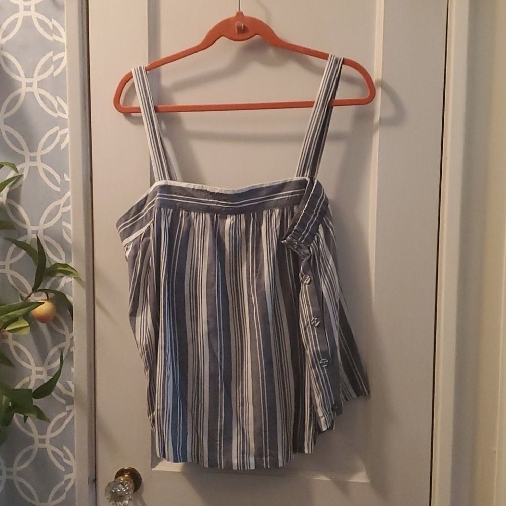 Blue stripe tank top